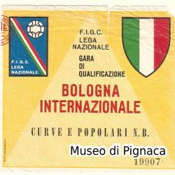 Roma 7 Giugno 1964 - Biglietto di Curva Spareggio Scudetto