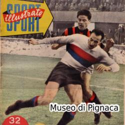 1953 (15 gennaio) - Sport Illustrato - Il Bologna in maglia bianca batte il Milan