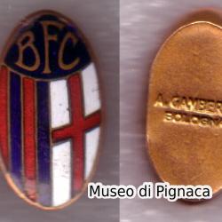 anni 20ca distintivo BFC Bologna FC prodotto da A Gamberini (Bologna)