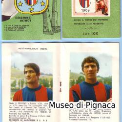 1970-71 mini album calendario Passaporto Sportivo Bologna FC