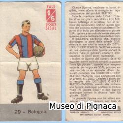1946-47 SISAL- Distillerie Cherry Reatto (Padova) - Figurina Bologna FC
