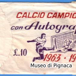 EDI 1963-64 CALCIO CAMPIONI con Autografi