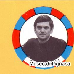 BAGGIOLI Editore 1970 - "CACCIA AL CAMPIONE" figurina fustellata rotonda Giacomo Bulgarelli