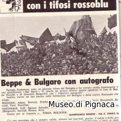 1973 Ottobre - Lettera alla redazione di QUI SPORT Bologna