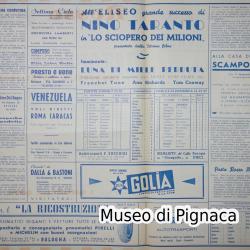 1947/48 Programma (4 pagine) partita Bologna FC vs Triestina (interno)