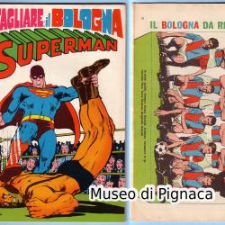 1969 Fumetto SUPERMAN - con inserto del Bologna FC da ritagliare