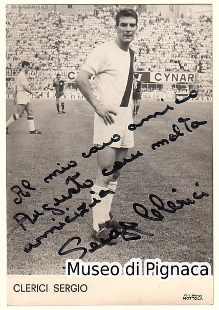 Sergio Clerici - centravanti - al Bologna tre stagioni (1967 e 1975-77)