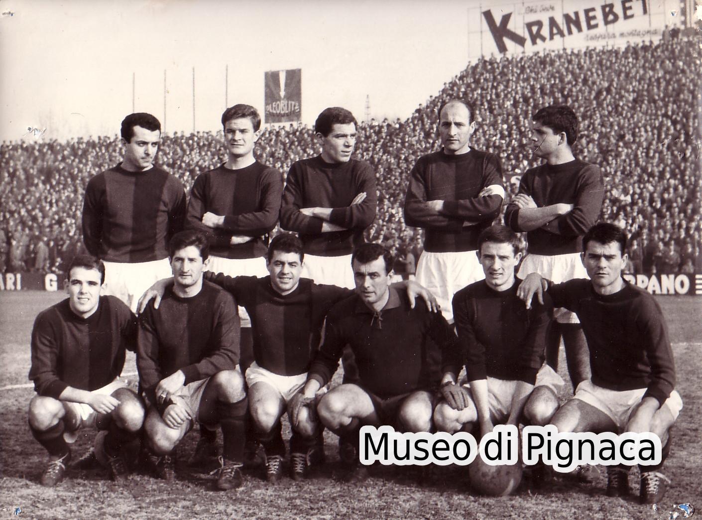 1959-60 (31 gennaio) - formazione schierata del Bologna a Padova
