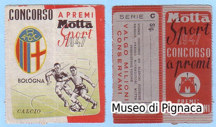 1947 Ed MOTTA Sport (Concorso a premi) - figurina Bologna FC