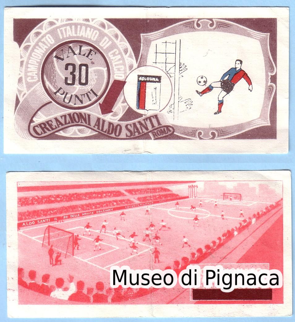 1966-67 (creazioni Aldo Santi di Roma) - figurina vale 30 punti Bologna FC