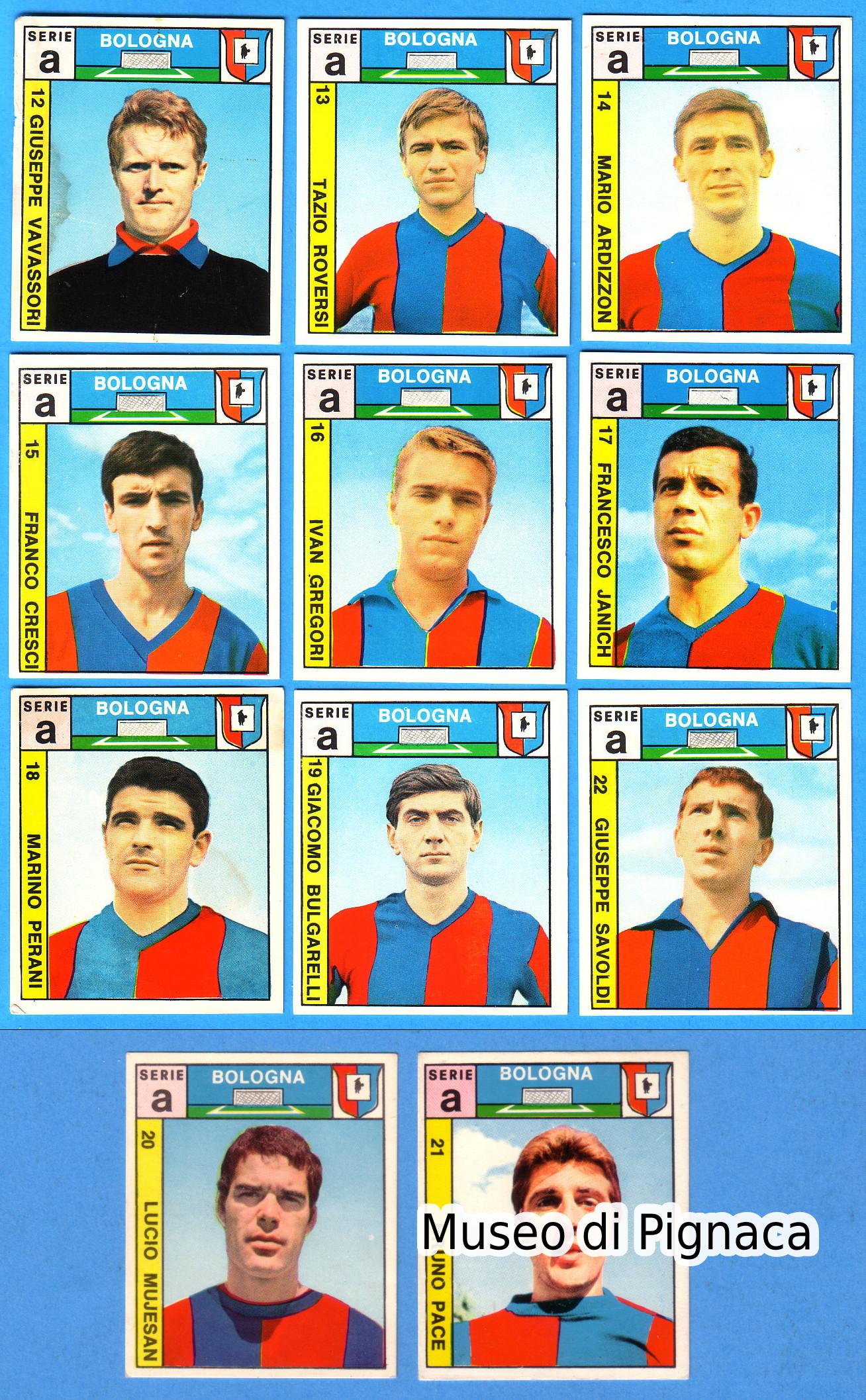 Editrice IMPERIA 1969-70 'Calciatori Imperia' figurine Bologna FC