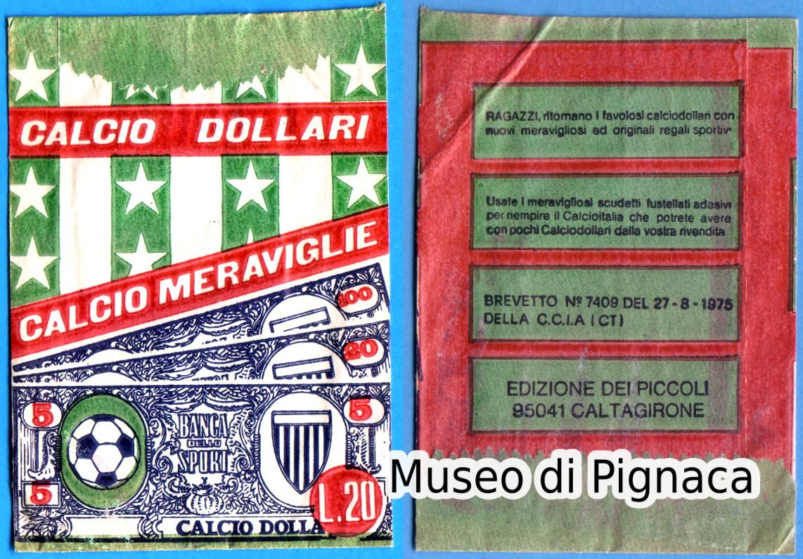 Edizioni dei Piccoli 1975 Calcio Dollari - Calcio Meraviglie