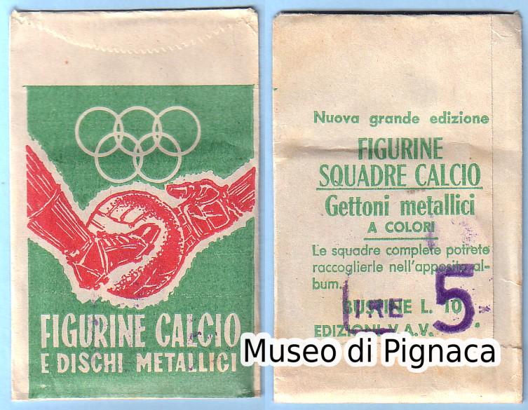VAV (Verona) 1959-60  -  FIGURINE CALCIO E DISCHI METALLICI