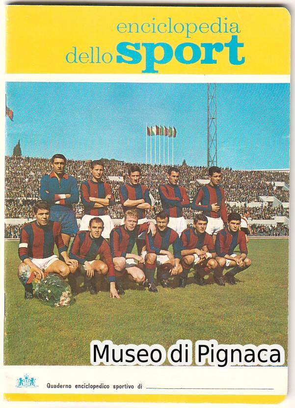 1964 Quaderno 'Enciclopedia dello Sport' - Bologna FC