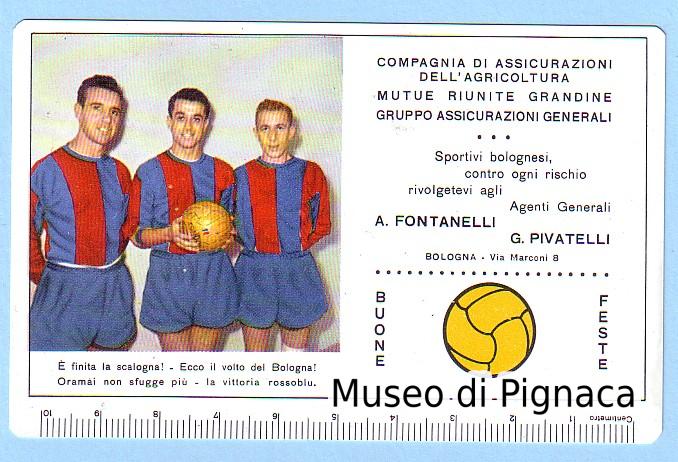 Calendarietto pubblicitario 1958 - Maschio Pivatelli e Vukas