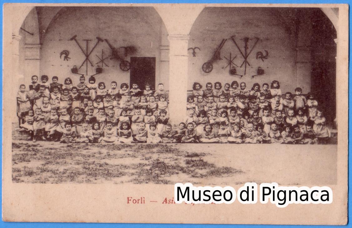 1900ca - Forlì Asilo Infantile (Via Carlo Pisacane - ex Convento dei Minori Osservanti in Valverde)