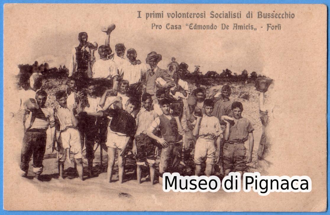 Forlì - I primi volonterosi Socialisti di Bussecchio - Pro Casa Edmondo De Amicis