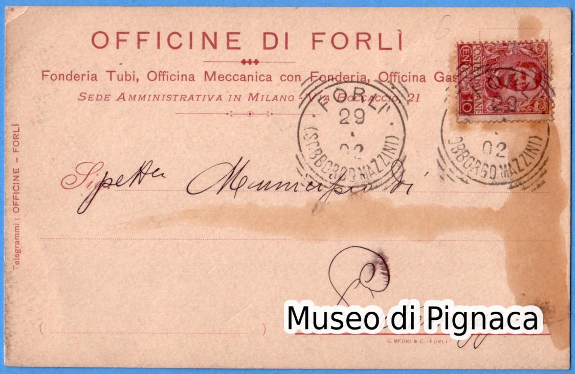 1902 vg - Officine di Forlì