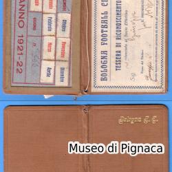 1921/22 Abbonamento Campo Angelo Badini (Ex Sterlino) - Primi Posti