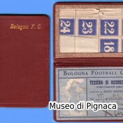 1922/23 Tessera di Riconoscimento Abbonamento al Bologna Football Club (Presidenza Ruggero Murè)