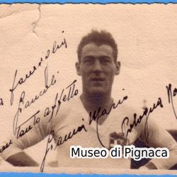 Mario GIANNI in Nazionale - cartolina con dedica autografata 1931