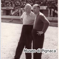 1947-48 - Hermann Felsner (Direttore Tecnico) e Guyla Lelovich (allenatore)