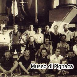 1929 la squadra del Bologna a bordo del piroscafo Conte Rosso