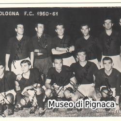 1960-61 cartolina formazione notturna Bologna FC