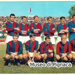 1965-66 cartolina (ICEA) Bologna FC (a Varese)