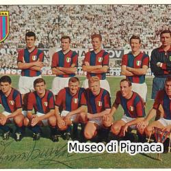 1964-65 cartolina (rotalfoto) Bologna FC autografata da Tumburus