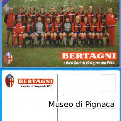1982-83 Cartolina Bologna FC - pubblicità Bertagni