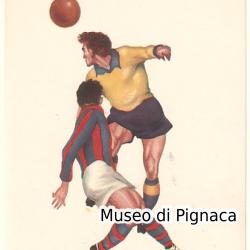 1950ca Cartolina serie 'I Derby' - Bologna FC e Modena FC