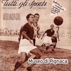 1932 (16 ottobre) - Il Palermo costringe al pari il Bologna (Ottani e Boriani contrastati da Banchero e Scarone)