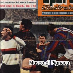 1957 febbraio - Lo Sport Illustrato - Un Bologna sfortunato a Milano