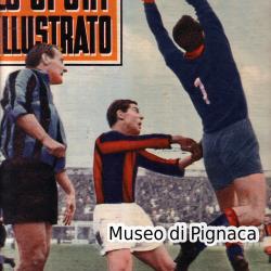 1960 dicembre - Lo Sport Illustrato - Il Bologna ha fermato l'Inter (Pavinato e Santarelli)