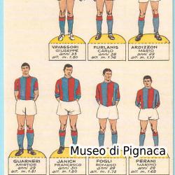 Corriere dei Piccoli 1967-68 figurine da ritagliare Bologna FC