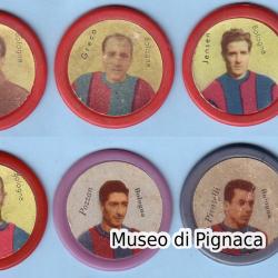 1954-55 (Prodotti Martesano) - dischetti plastificati Bologna FC