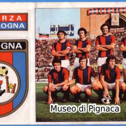 1973-74 Edizioni PANINI fuori raccolta Cartolina e scudetti Bologna FC