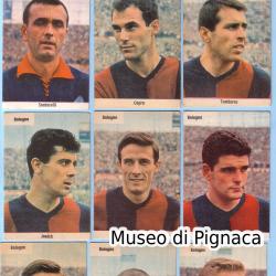 SAIM - 1962-63 figurine in plastica e cartone Bologna FC