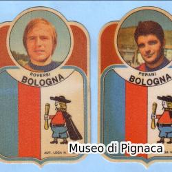 1972/73 (editore sconosciuto) - figurine adesive in raso Bologna FC