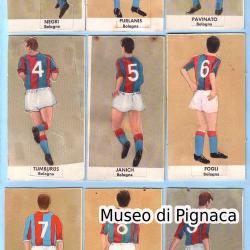 LAMPO 1964/65 "Il Campionato in Casa" figurine (retro) Bologna FC