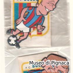 PATUZZI-PLASTECO 1966-67 sagome caricature calciatori Bologna FC
