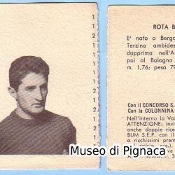 1954-55 SEP (Milano) - figurina Giovan Battista Rota (Bologna FC)
