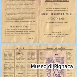 SPORT NAPOLI 1956-57 - Bustina e calendario-regolamento 'FOOT-BALL Campionato di Calcio 1956-57'