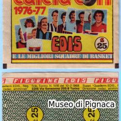 EDIS Torino 1976-77 - Calciatori e le Migliori Squadre di Basket