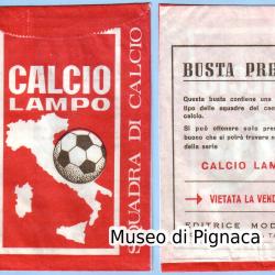 LAMPO-MODERNA 1969-70 - busta premio Cartolina Squadra di Calcio  'Calcio Lampo'