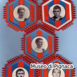 1969-70 LOCATELLI - esagoni plastificati calciatori Bologna FC