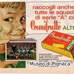 Cremifrutto ALTHEA 1966-67 (pubblicità figurine squadre di calcio)