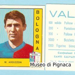 Dolciaria SANTI SALVATORE 1967-68 figurina Ardizzon Bologna FC