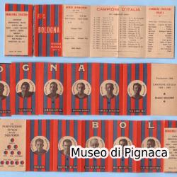 (Ed. DEA - serie a fisarmonica) 1930-31 serie figurine Bologna FC